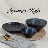 ราคา จานเซรามิค ถ้วยเซรามิค ชามอาหารญี่ปุ่น ลายหินอ่อน สไตล์ญี่ปุ่น (5141335030)