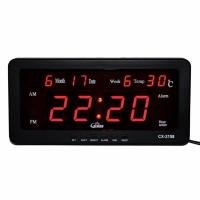 ราคา Caixing นาฬิกาดิจิตอล LED DIGITAL CLOCK แบบแขวนผนัง รุ่น CX-2158 (1316598062)