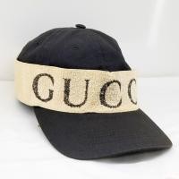 ราคา หมวก GUCCI Gabardine Headband Baseball Cap Hat Black หมวกกุชชี่ ของแท้ มือสอง ราคา (29880170506)