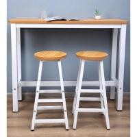 ราคา Yifeng ชุดโต๊ะบาร์ พร้อมเก้าอี้2 ชิ้น ท๊อปไม้ โครงขาเหล็ก ขนาดโต๊ะ 120x30x100cm. 1331 (24342298944)