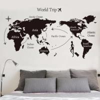 ราคา แผนที่โลก สติกเกอร์แผนที่ สติ๊กเกอร์ติดผนัง world map 3D แผนที่ แผนที่ใหญ่ สติ๊กเกอร์ ส่งจากไทย 5002 (24634833601)