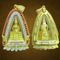 ราคา หลวงพ่อโสธรเนื้อเปียกทอง ใส่กรอบชุบทองประดับพลอย จี้หลวงพ่อโสธร (26826273157)