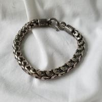 ราคา Dragon snake Silver 92.5 bracelet สร้อยข้อมือเงินแท้ ลายเกล็ดงู พญานาค Nagaraja 龍王 (20263599232)