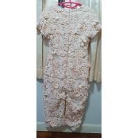 ราคา เดรสลูกไม้สีชมพู งานป้าย areeya (มือสอง like new) สภาพ95% (25058445118)