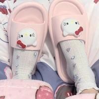 ราคา Hello Kitty Soft ins รองเท้าแตะหญิงน่ารักสไตล์ญี่ปุ่นในร่ม Anti-slip สวมใส่กลางแจ้งรองเท้าแตะรองเท้าแตะมูลค่าสูง 2023 (20993560504)