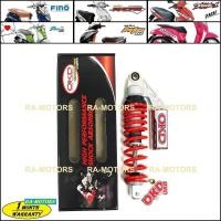 ราคา (B) OKD โช๊คหลัง รุ่น MIO THOY สีแดง/เทา สำหรับ มีโอทุกรุ่น mio (ยกเว้นมีโอ125และ125i), ฟีโน่ทุกรุ่น Fino, คลิก Click (10725550560)