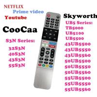 ราคา ใช้สําหรับ Coocaa Android TV 539c-268920-w010 สําหรับสมาร์ททีวี TB5000 UB5100 UB5500 รีโมทคอนโตร UB5 Series (43UB55 (44058133983)