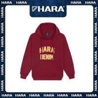 ราคา Hara เสื้อหนาวสวมหัว สกรีน Hara New Basic สีแดงเข้ม รุ่น HMTL-002729 (25450518875)