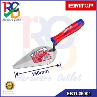 ราคา EMTOP เกรียงก่อปูน สามเหลี่ยม ( เกรียงใบโพธิ์ ) 6 นิ้ว (Bricklaying Trowel) รุ่น EBTL06001 (24569910131)