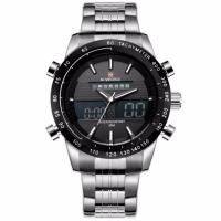 ราคา naviforce watch แท้ นาฬิกาข้อมือรุ่น NF9024-ฺBLAS สายแสตนเลสสองระบบ กันน้ำ (293599856)