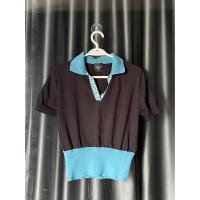 ราคา Maison Keeps เสื้อมือสองผ้าไหมพรม สีดำ ฟ้า เอวจั๊มพ์ ผ้ายืด ใส่สบาย (24945241603)