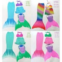 ราคา พร้อมส่ง ชุดว่ายน้ำ ชุดหางนางเงือก เซ็ต 4 ชิ้น หางปิด (23971131997)