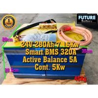 ราคา Lifepo4 Battery 24v (25.6v-29.2v) 280Ah (3451850965)