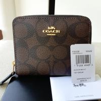 ราคา ของแท้ กระเป๋าสตางค์ใบสั้น 2 พับ Coach #f30308 ซิปรอบ ของใหม่จากช้อป USA (3555605410)