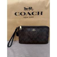 ราคา ปล่อยกระเป๋าต่อ‼️ coach คล้องมือ 2 ซิป ไซส์ L (26587607837)