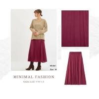 ราคา กระโปรงยาวพลีท Z + E แบรนด์ Gu (21113839587)