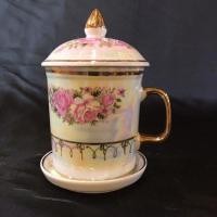 ราคา ถูกที่สุดแก้วลายไทยเบญจรงค์ ลายกุหลาบ,มุกนำ้ทอง ของขวัญงานเกษียณ แก้วมุกลายไทย ขอบสีทอง แจกชำร่วยผู้ใหญ่ งานพิธีต่างภ (5109266603)