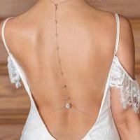 ราคา สร้อยคอคริสตัลเซ็กซี่สำหรับผู้หญิง สร้อยคอโลหะหรูหราแบบหยดน้ำ สร้อยคอไร้หลังสำหรับเจ้าสาวและชุดแต่งงาน (27584510328)