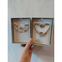 ราคา สร้อยข้อมือ crystale swarovski crystals สีเงิน/ทอง (29561982841)