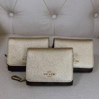 Coach C1825 Small Trifold Wallet In Signature Canvas กระเป๋าสตางค์