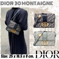 ราคา ♞ดิออร์ DIOR 30 MONTAIGNE/กระเป๋าสุภาพสตรีคลาสสิก/งานจัดซื้อยุโรปแท้ 100%/น่ารักมาก XA (26431791668)