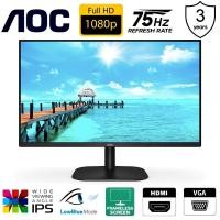 ราคา MONITOR (จอมอนิเตอร์) AOC 24B2XH/67 23.8" IPS FHD 75Hz ประกัน 3 ปี (9484567951)