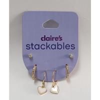 ราคา เซตต่างหู3คู่สีทอง Claire's (27272364130)