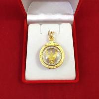 ราคา จี้พญาครุฑล้อมเพชร ขนาด 2.5 x 3 cm จี้ทอง จี้เสริมบารมี ปกป้องคุ้มครอง เจริญรุ่งเรือง ทองหุ้ม ทองชุบ ฟรีถุงกำมะหยี่ (3483387835)