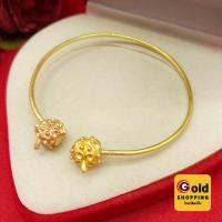 ราคา กำไลซีทองเหลืองโบราณคั่นตุ้ม ฟรีไซส์ ปรับขนาดได้ตามต้องการ งานทองเหลืองแท้ งานดิบไม่ได้ชุบ ทองเหลืองโบราณ พร้อมส่ง (26636879633)