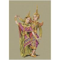 ราคา นาฏศิลป์สมัยรัชกาลที่ 5 (TD-20) ชุดปักครอสติช ภิญญ์ ,Cross Stitch Kit Pinn Pre Order (2734158838)