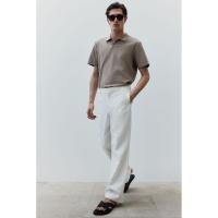 ราคา H&M(เอชแอนด์เอ็ม) เสื้อโปโลผ้าทอขึ้นลายทรงพอดีตัว ผู้ชาย 1233102_1 (29155872903)