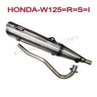 ราคา A ท่อไอเสีย ท่อผ่า ท่อสนาม งานสร้างสีดิบ M SPEED คอสแตนเลสแท้เกรดA 26 MM สำหรับ มอเตอร์ไซด์ HONDA-W125 S R iไฟเลี้ยวบังลม งานสุดเทพ (10472811771)