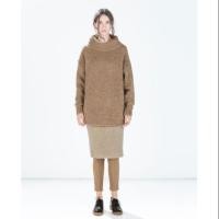 ราคา เสื้อไหมพรม knit ZARA ของแท้ เสื้อไหมพรมผสมขนวูล อุ่นมาก สีน้ำตาล มือ1 ตัดป้ายแล้ว ยังไม่ผ่านการใช้งาน ป้าย 1590 บาท (3147178736)