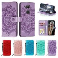 ราคา Emboss ดอกไม้หนังสําหรับ Sony Xperia XA2 H4133 H4113 H3113 H3123 H3133 Datura กระเป๋าสตางค์พลิกหนังสือ Funda (26484548793)