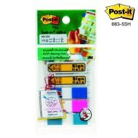 ราคา Post it Flag โพสต์อิท โพสท์-อิท แฟล็กซ์ กระดาษโพสต์อิท กระดาษโน๊ตกาวในตัว Postit 683-5SH 0.47x1.7 นิ้ว 5 สี [S24] (21403511128)