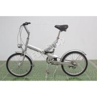 ราคา จักรยานพับได้ญี่ปุ่น - ล้อ 20 นิ้ว - มีเกียร์ - อลูมิเนียม - มีโช๊ค - สีเงิน [จักรยานมือสอง] (11192233298)
