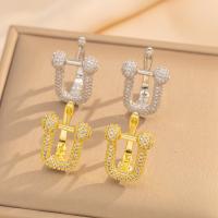 ราคา ต่างหู ทองแดงชุบ 18เค หัวเข็มขัดเกือกม้าทองแท้รูปตัว ค หัวเข็มขัดสุภาพสตรีเครื่องประดับ (27686503000)