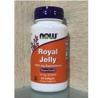 ราคา ((พร้อมส่ง)) NOW Foods Royal Jelly 1000 mg Equivalency (60 softgels) (804000821)