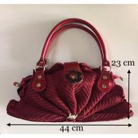 ราคา กระเป๋าถักงานฝีมือ สีแดงคลาสสิก (3253485097)