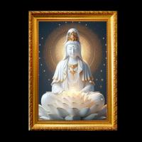 ราคา พระแม่กวนอิม ปางบรรลุเป็นพระโพธิสัตว์ อวโลกิเตศวร เมตตากรุณาจิตอันยิ่งใหญ่ มงคล ของขวัญ รูปพร้อมกรอบรูปบูชา (40651425921)