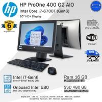 ราคา HP ProOne 400 G2 Core i7-6700T(Gen6) จอใหญ่20นิ้วมีCPUในตัว ออลอินวันมือสองสภาพดี พร้อมใช้งาน (25858790959)