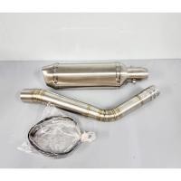 ราคา คอท่อ สแตนเลส Demon GPX GR200R พร้อมปลายท่อ Akapovic ยาว 14 นิ้ว เงินล้วน มีจุกลดเสียงในตัว เข้าชุดสุดๆ งานดีมากๆ (40553019369)