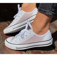 ราคา Converse รองเท้าผ้าใบผู้หญิง Chuck Taylor All Star Summer Mesh Ox | White/Black/Electric Blush ( 56 (24556126383)