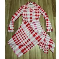 ราคา เดรสลายสก็อต งานป้าย Nokara (965768879)