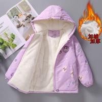 ราคา ฤดูหนาวเด็ก Warm Hooded แจ็คเก็ตเด็ก Sanrio การ์ตูน Kuromi Plush หนาเสื้อเด็กวัยหัดเดินกลางแจ้งน่ารัก Windproof Outerwear (25286407584)