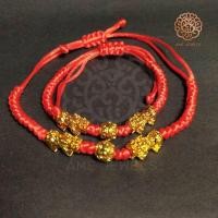 ราคา สร้อยข้อมือ PIXUI เชือกแดงพร้อมปี่เซียะคู่สีทอง เสริมสิริมงคล ปรับขยายขนาดได้ (9097335041)
