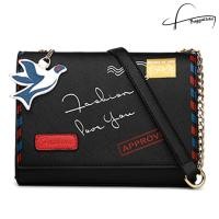 ราคา Beibaobao กระเป๋าสะพายแฟชั่น รุ่น Black Envelope สีดำ (724544373)