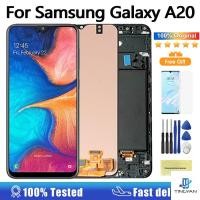 ราคา Super AMOLED หน้าจอสัมผัสดิจิทัล LCD สําหรับ Samsung Galaxy A20 A20 LCD SM-A205F (23276782822)