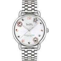 ราคา Coach Women's Delancey Silver Dial Stainless Steel Watch 14502810 14502811 14502812 14502813 (27774604718)