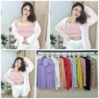 ราคา เสื้อเชิ้ตชีฟอง ไม่เปิดหลัง อกหน้าผ้า 50“ หน้าสั้นหลังยาว ข้างหน้ายาว27” หลังยาว33“ ผูกเชือกด้านหลัง (29351769212)